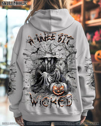 A WEE BIT WICKED HALLOWEEN ALL OVER PRINT - YHLT1709241