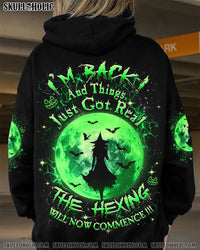 I'M BACK WITCH HALLOWEEN ALL OVER PRINT - YHDU1309242