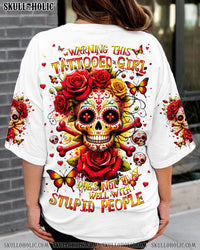 WARNING THIS TATTOOED GIRL SUGAR SKULL ALL OVER PRINT - TLNT2111231