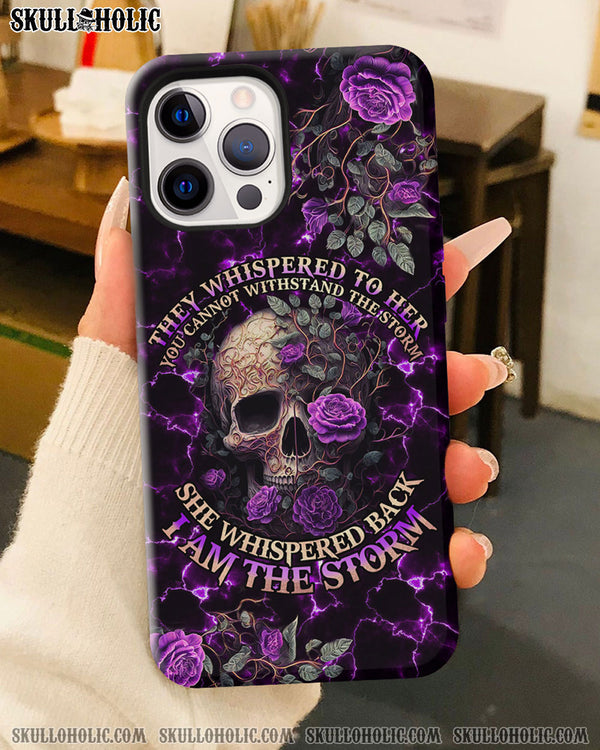 I AM THE STORM ROSE SKULL PHONE CASE - TLNO1905232