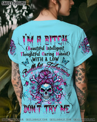 I'M A B DON'T TRY ME MESSY BUN ALL OVER PRINT - YHHG2110251