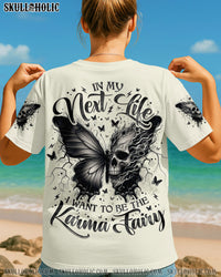 KARMA FAIRY SKULL BUTTERFLY ALL OVER PRINT - TLNO1607252