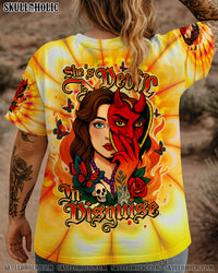 SHE'S A DEVIL IN DISGUISE SKULL LADY ALL OVER PRINT    - TLTW2504251
