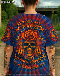 MY GIVE A F IS BROKEN TIE DYE ALL OVER PRINT - YHHG1706252