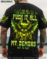 ONE DAY I'M GONNA JUST SAY DEMON SKULL ALL OVER PRINT - TLPQ0204242