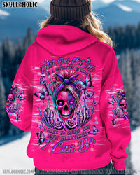 HOW HEARTLESS I CAN BE TATTOO SKULL MESSY BUN ALL OVER PRINT - TLNT2602255