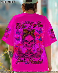 I AM WHO I AM SKULL MESSY BUN ALL OVER PRINT - TLNT2705253