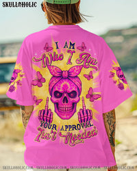 I AM WHO I AM  SKULL MESSY BUN ALL OVER PRINT   - TLTR2805251