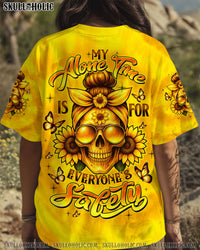 MY ALONE TIME IS FOR EVERYONE'S SAFETY MESSY BUN ALL OVER PRINT - TLTW0609251