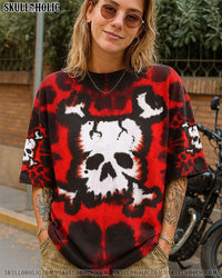 CROSSBONES SKULL TIE DYE HAND DYED ALL OVER PRINT - TLNZ0408254