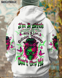 I'M A B DON'T TRY ME SKULL MESSY BUN ALL OVER PRINT - TLTW0610251