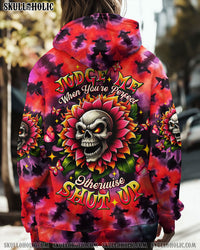 JUDGE ME WHEN SKULL FLOWER TIE DYE ALL OVER PRINT  -  TLTW1312241