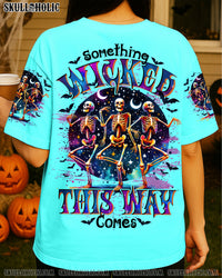 SOMETHING WICKED THIS WAY COMES SKELETON HALLOWEEN ALL OVER PRINT - TYTD0108252