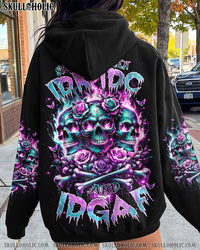 STUCK BETWEEN IDK IDC AND IDGAF ROSE SKULL ALL OVER PRINT - TLNZ2012232