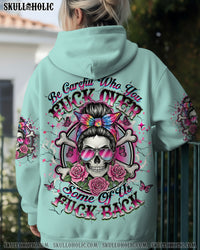 BE CAREFUL MESSY BUN ALL OVER PRINT - YHHG2711252