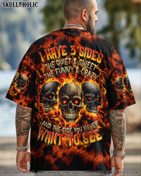 I HAVE 3 SIDES 3 SKULLS TIE DYE ALL OVER PRINT  - TLTR220725