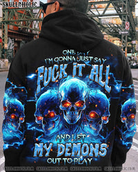 ONE DAY I'M GONNA JUST SAY SKULLS ALL OVER PRINT - TLNT0403243