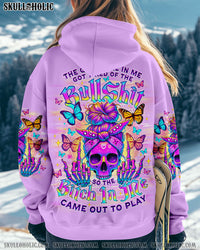 THE GOOD GIRL IN ME SKULL MESSY BUN  ALL OVER PRINT - TLNO2812241