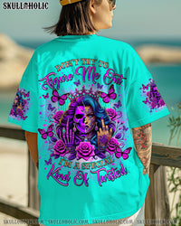 DON'T TRY TO FIGURE ME OUT SKULL LADY ALL OVER PRINT    - TLNZ2703251
