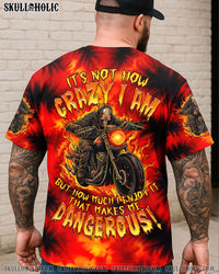 IT'S NOT HOW CRAZY I AM BIKER SKULL TIE DYE ALL OVER PRINT - TLTR1007251