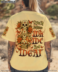 STUCK BETWEEN IDK IDC AND IDGAF SKULL ALL OVER PRINT - TLNZ1305251
