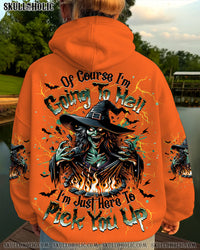 OF COURSE I'M GOING TO HELL SKULL WITCH HALLOWEEN ALL OVER PRINT - YHHG0210253