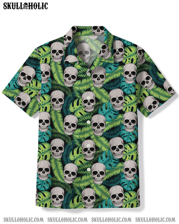 SKULL TROPICAL PALM LEAVES HAWAIIAN SHIRT  - TLTW0404251