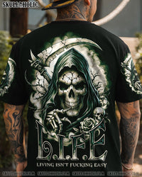 LIFE ISN'T F EASY SKULL ALL OVER PRINT - TY1902241
