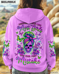 YOUR FIRST MISTAKE SKULL MESSY BUN ALL OVER PRINT - TLNZ2712241