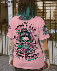 I AM WHO I AM MESSY BUN SKULL ALL OVER PRINT - YHHG1811252