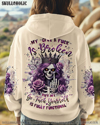 MY GIVE A F IS BROKEN SKULL LADY  ALL OVER PRINT - TLNZ0312241