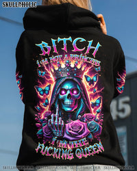 I'M THE F QUEEN SKULL ROSE ALL OVER PRINT - TLNZ1812231