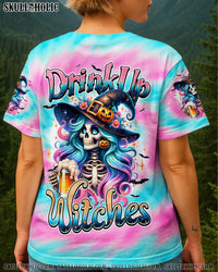 DRINK UP WITCHES HALLOWEEN TIE DYE ALL OVER PRINT - TYQY1607252