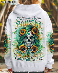 THE GOOD GIRL IN ME SKULL SUNFLOWER  ALL OVER PRINT - TLNO1812241