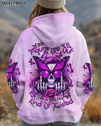 DON'T TRY TO FIGURE ME OUT SKULL LADY ALL OVER PRINT  - TLTR2102251