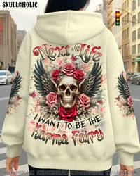 KARMA FAIRY SKULL ROSE ALL OVER PRINT - YHLT1510251