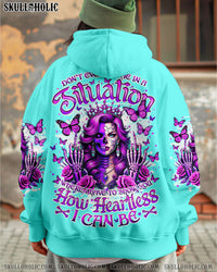 HOW HEARTLESS I CAN BE  SKULL LADY ALL OVER PRINT - TLNO0403251