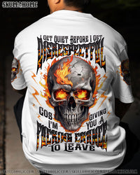 I GET QUIET FIRE SKULL ALL OVER PRINT - TLTW3009251