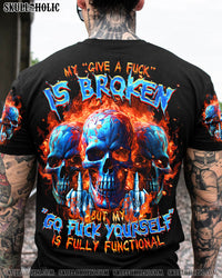 MY GIVE A F IS BROKEN 3 SKULLS ALL OVER PRINT - TLTR1602241