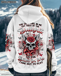 THE GOOD GIRL IN ME ROSE SKULL ALL OVER PRINT  - TLNZ0701253