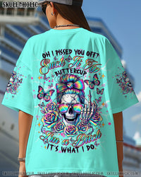 OH I PISS YOU OFF SKULL MESSY BUN ALL OVER PRINT - TLNT1704251