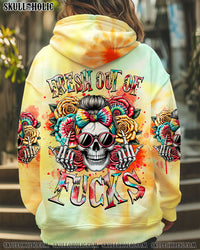 FRESH OUT OF F MESSY BUN TIE DYE  ALL OVER PRINT - TLNZ3110244