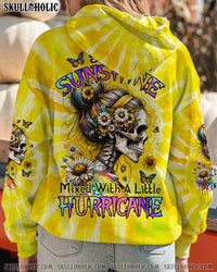 SHE IS SUNSHINE MESSY BUN ALL OVER PRINT - TYTD1611234