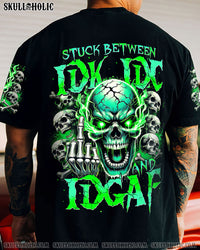 STUCK BETWEEN IDK IDC AND IDGAF ALL OVER PRINT - TYTM2406242