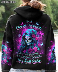 I'M A GOOD PERSON SKULL LADY ALL OVER PRINT - YHHN2712231