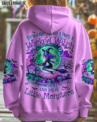 BEWARE HERE LIVES A WICKED WITCH HALLOWEEN ALL OVER PRINT - TYQY1308243