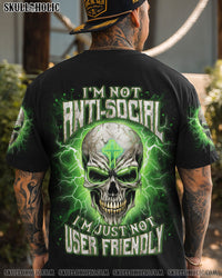 I'M NOT ANTI-SOCIAL MAD SKULL ALL OVER PRINT - YHLN2512232