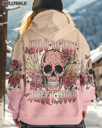 WILD SPIRIT SWEET SOUL SKULL LEOPARD ALL OVER PRINT - TLNO1312242