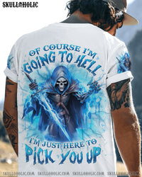 OF COURSE I'M GOING TO HELL SKULL ALL OVER PRINT - YHLN0501241