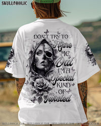 DON'T TRY TO FIGURE ME OUT SKULL LADY ALL OVER PRINT   - TLTW2103254